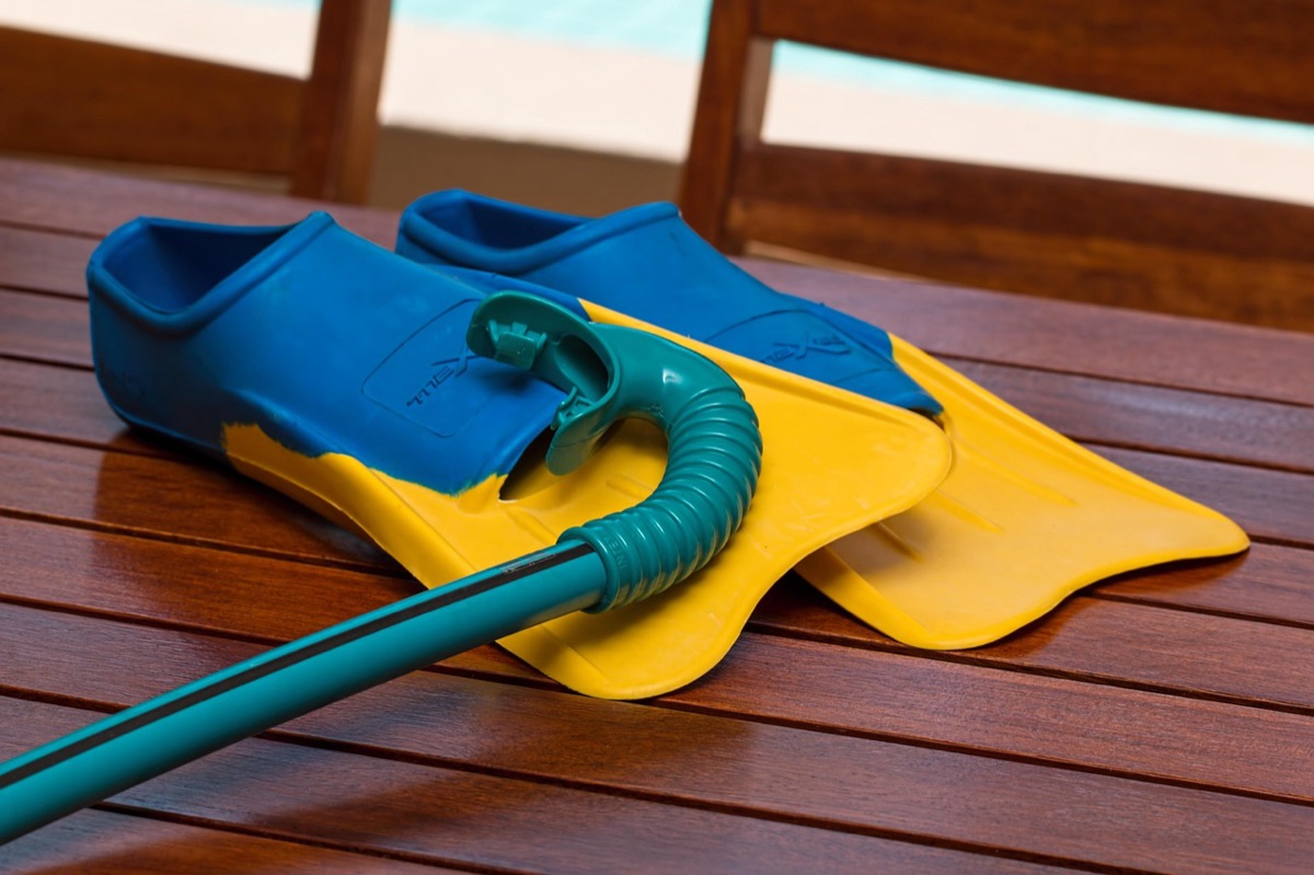 Snorkel gear set in Palau