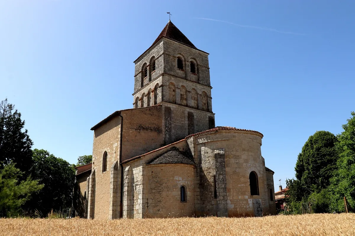 church, roman church, architecture, heritage, religion, catholic, faith, stones, town, dordogne, france